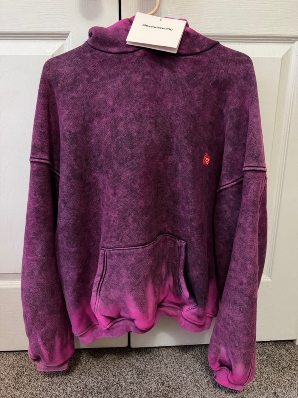 Alexander Wang Acid Candy Pink Pullover Hoodie